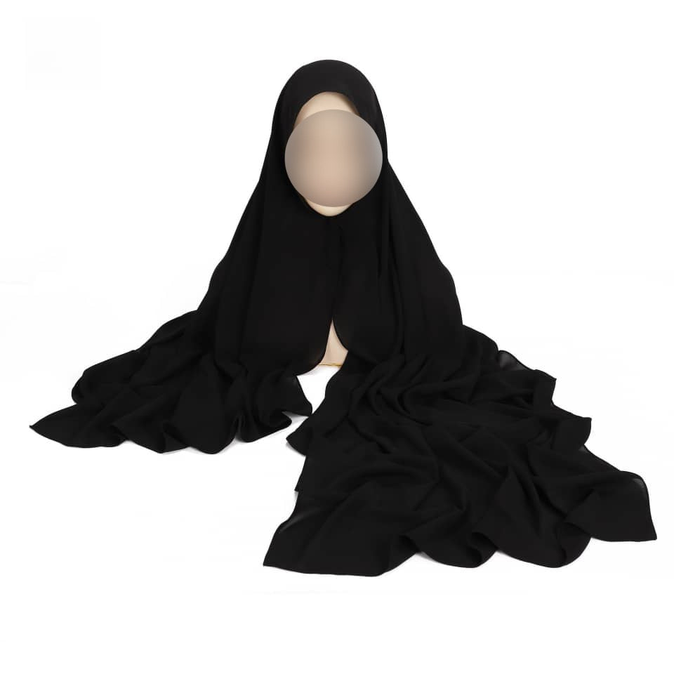 Hijab Express Anti glisse Soie de Médine – Set complet Élégance Premium XL – Concept inédit - Divers couleurs