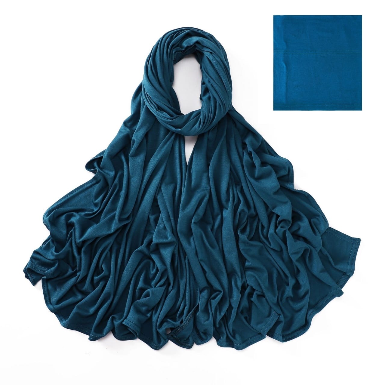Hijab Express en Jersey Coton Modal – Qualité Premium XL – Bleu