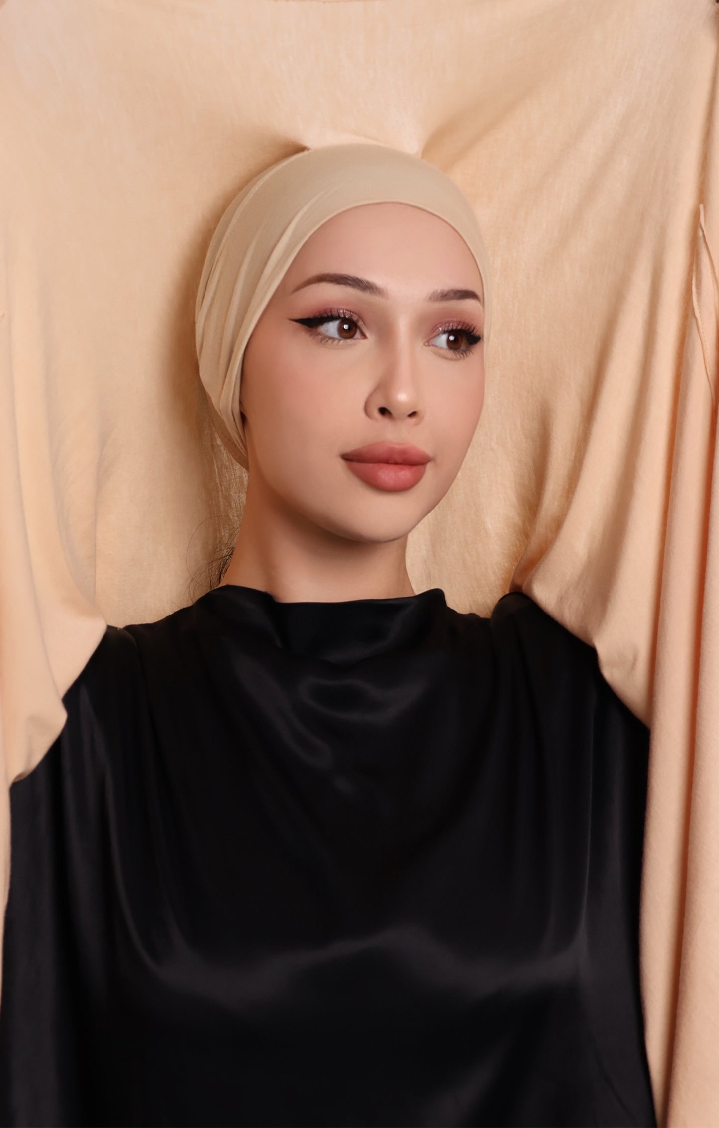 Hijab Express en Jersey Coton Modal – Qualité Premium XL – Beige