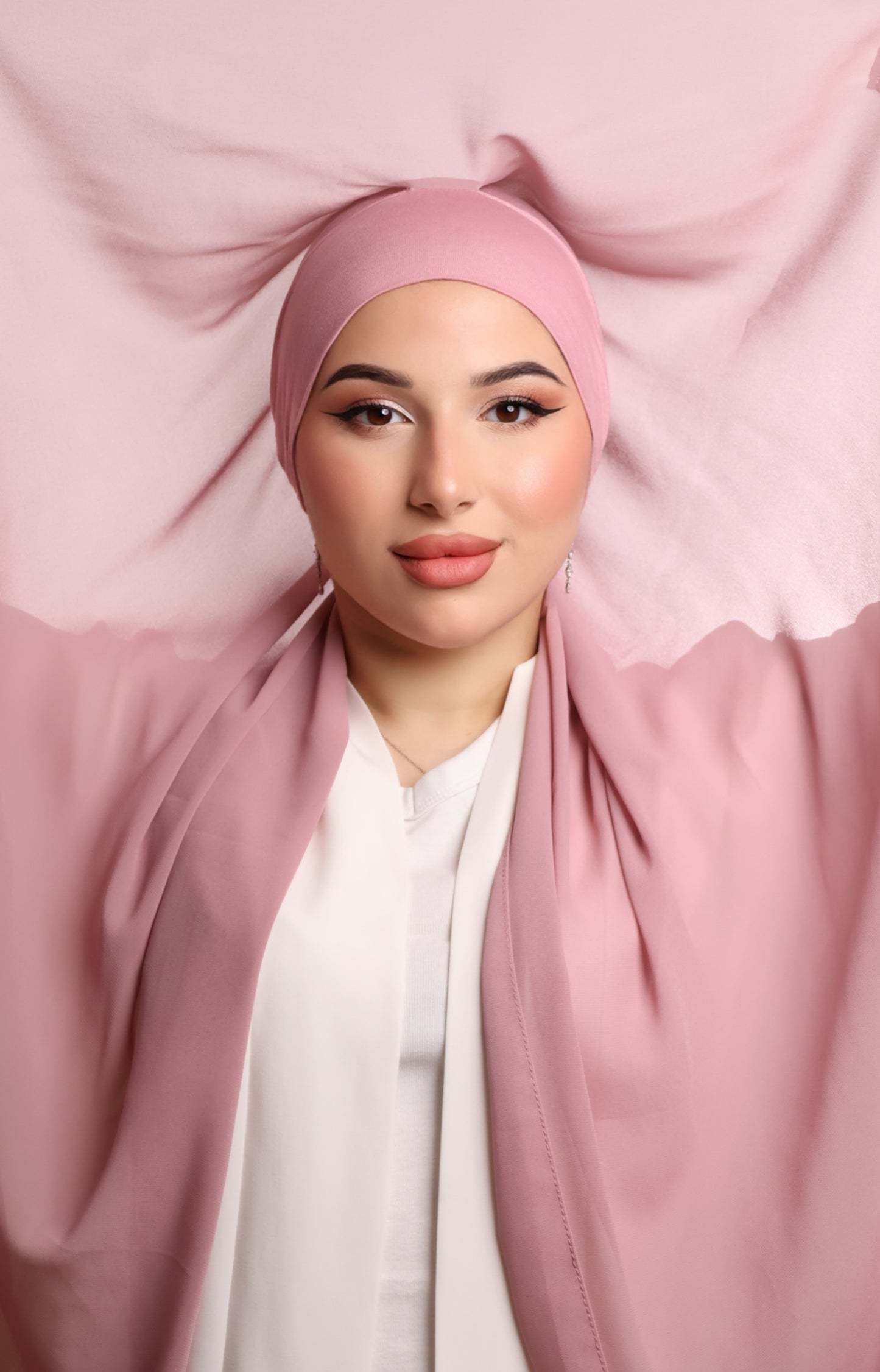 Hijab Express Mousseline ― Rose Pâle