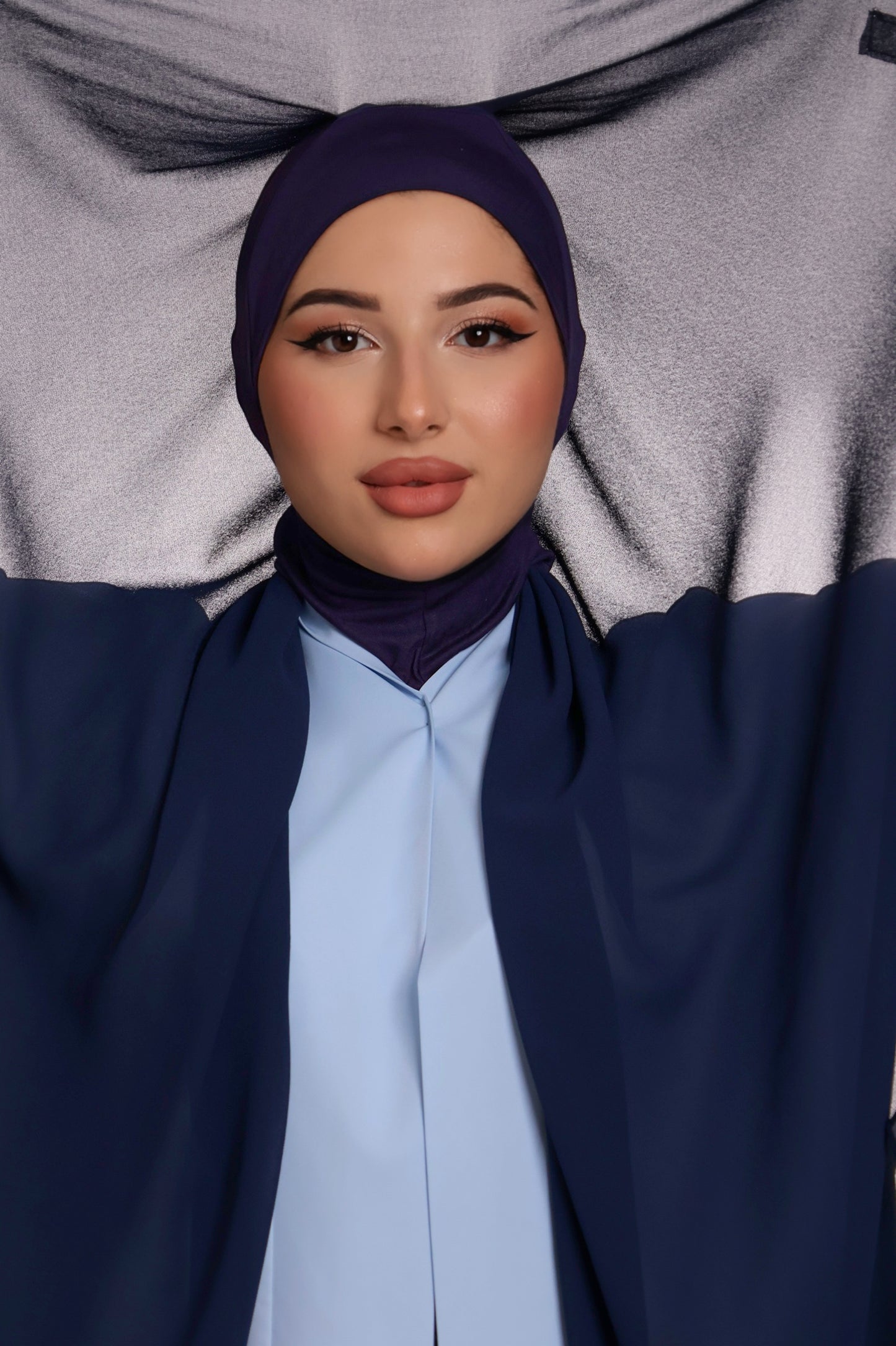 Hijab Premium Express Intégral - Bleu Marine