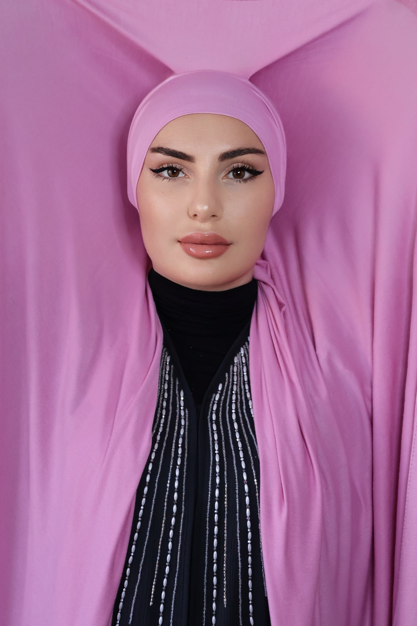 Hijab Express en Jersey Coton Modal – Qualité Premium XL – Rose