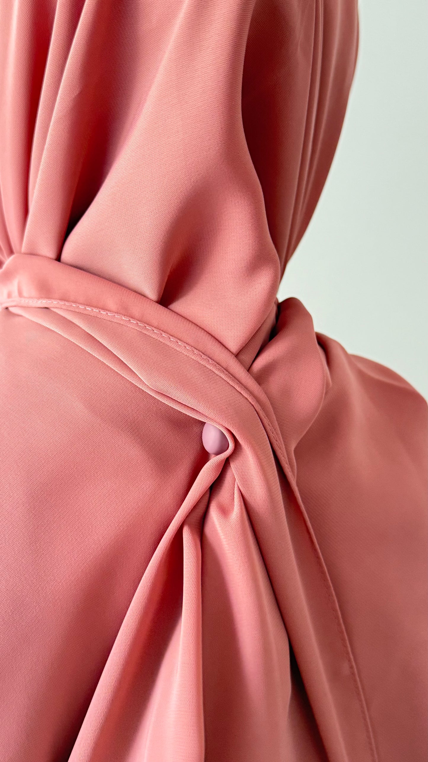 Hijab Express Anti glisse Soie de Médine – Set complet Élégance Premium XL – Concept inédit – Rose Brique