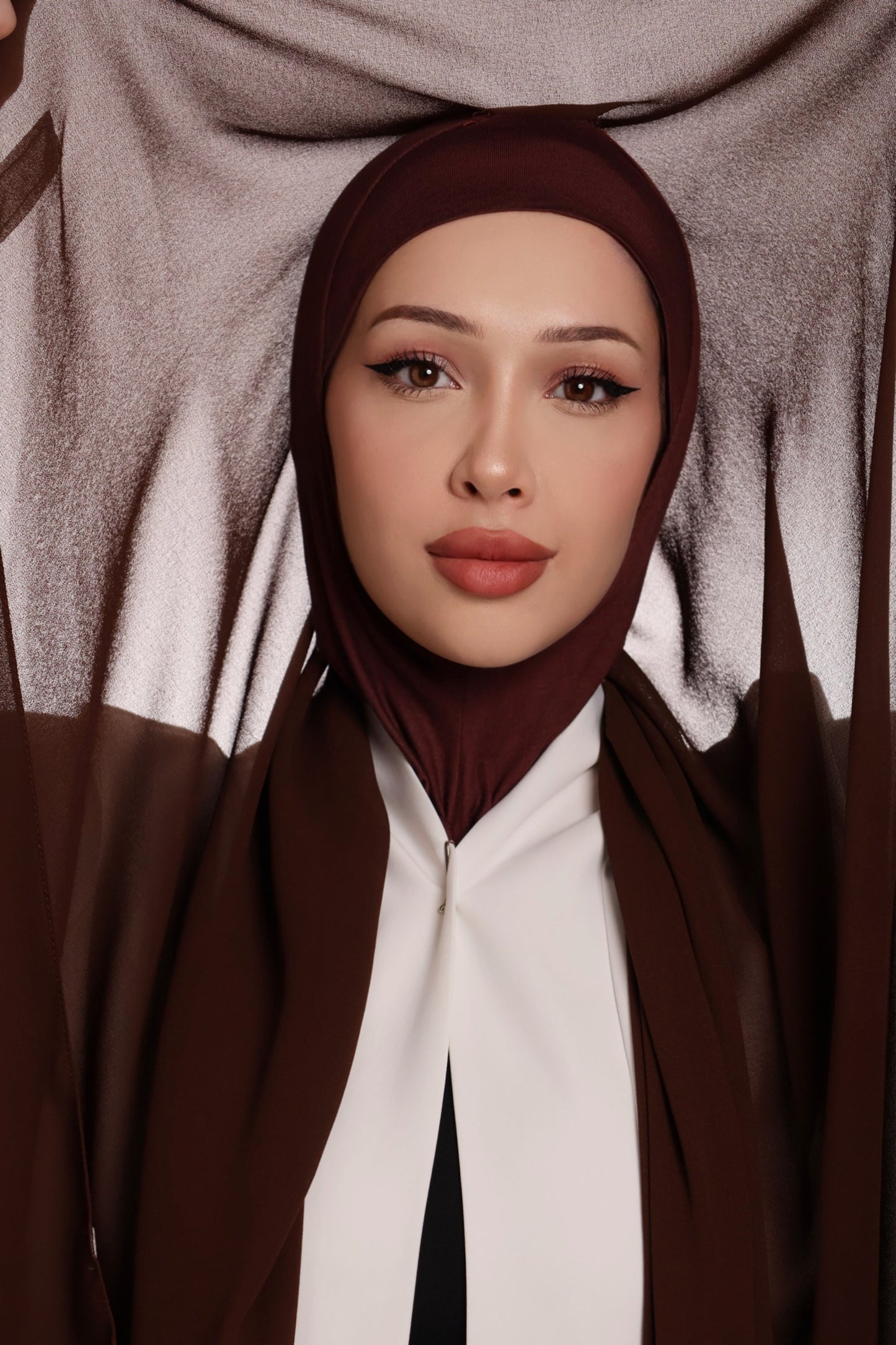 Hijab Premium Express Intégral - Marron