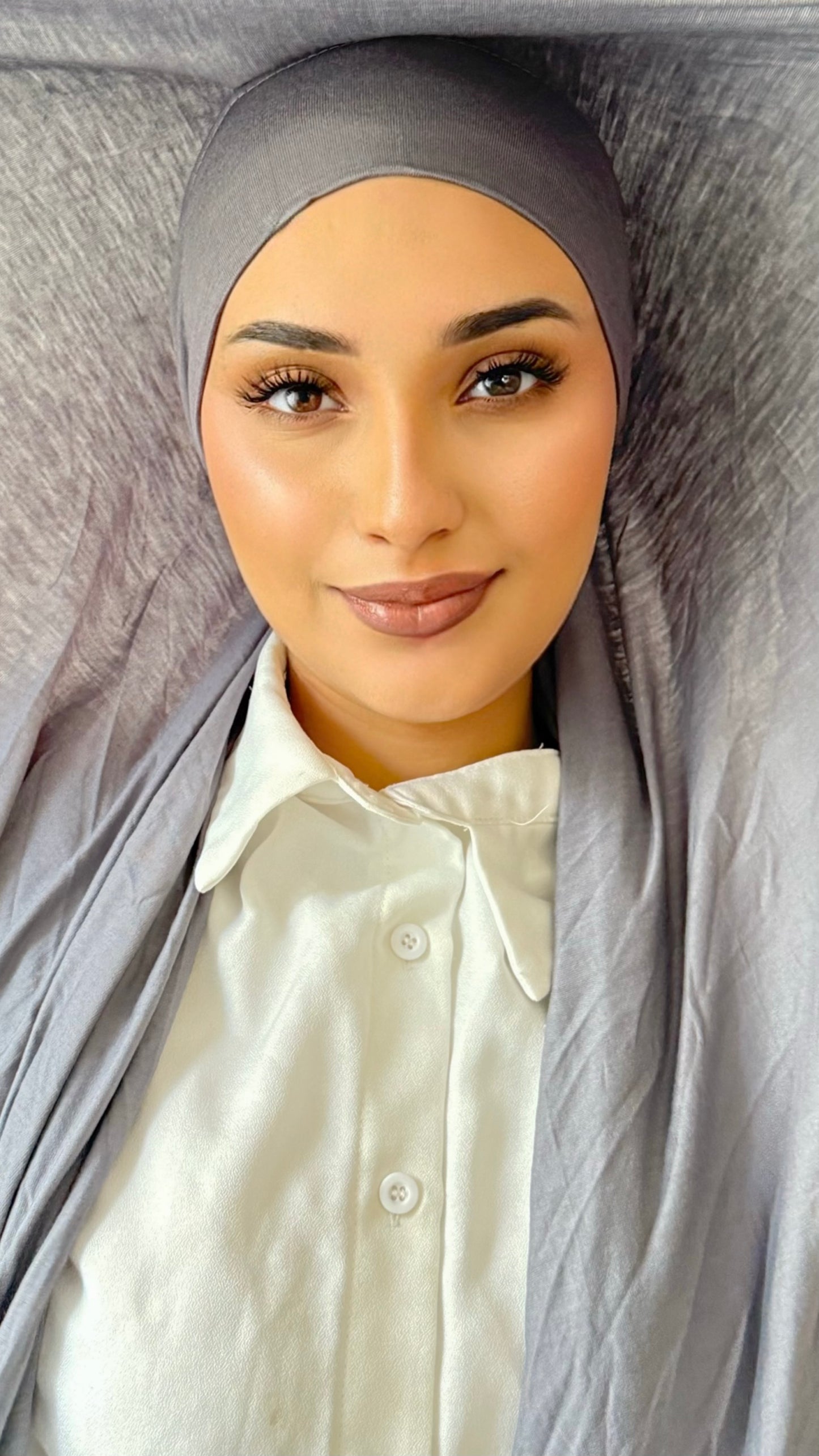 Hijab Express en Jersey Coton Modal – Qualité Premium XL – Gris