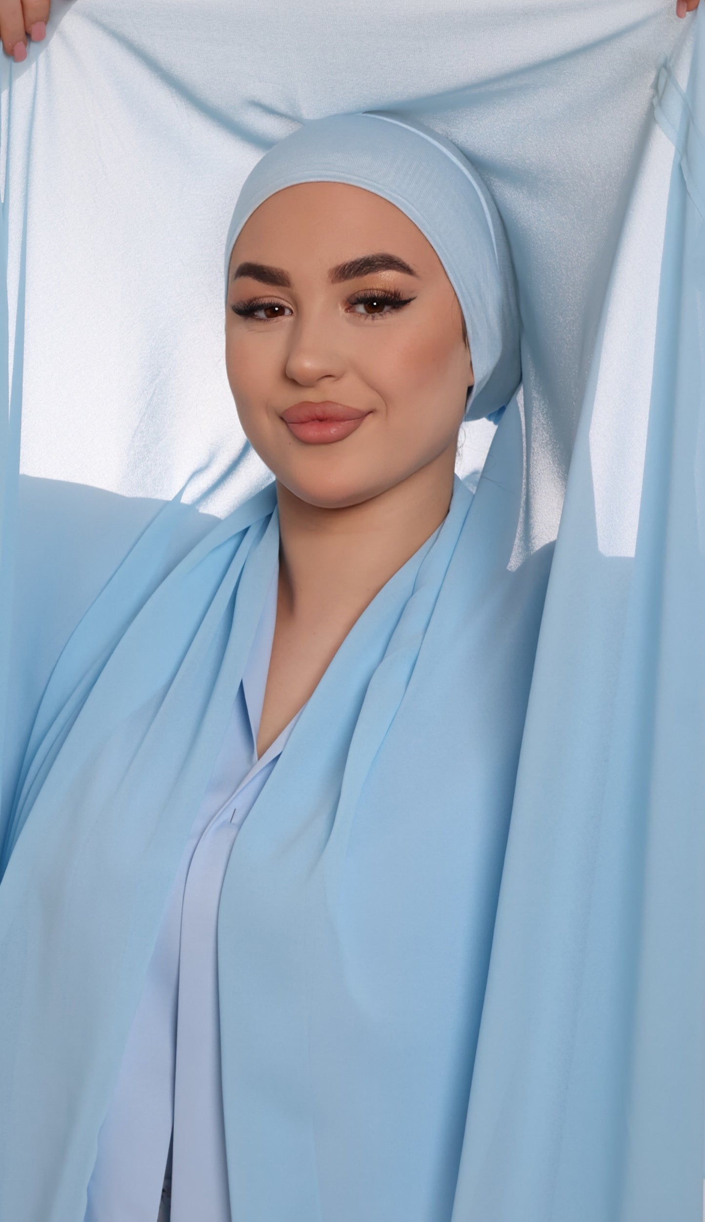 Hijab Express Mousseline ― Bleu Ciel