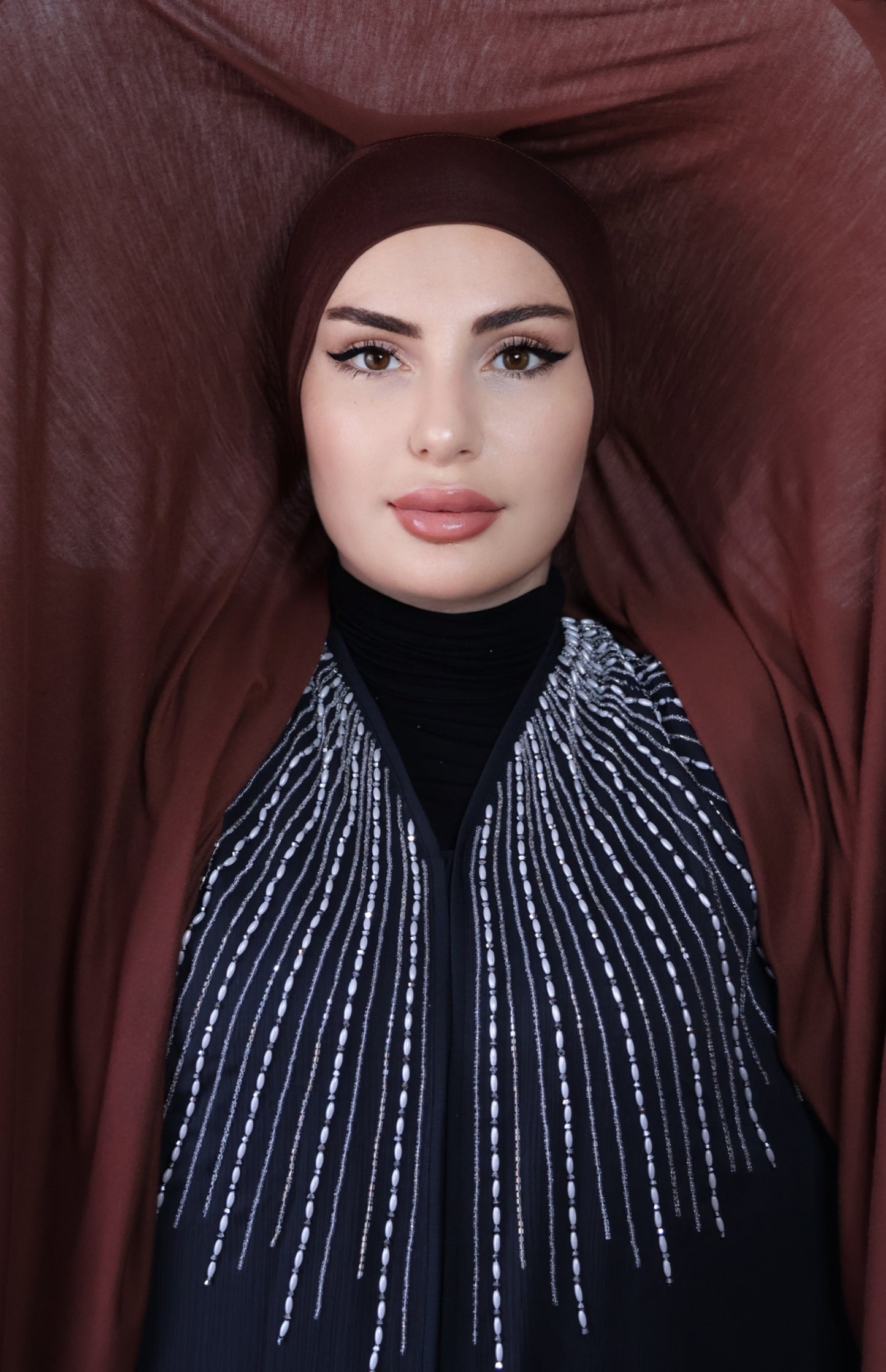 Hijab Express en Jersey Coton Modal – Qualité Premium XL – Marron
