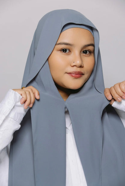 Hijab Premium Express ― Bleu