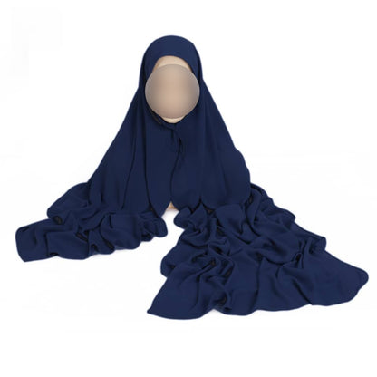 Hijab Express Anti glisse Soie de Médine – Set complet Élégance Premium XL – Concept inédit - Divers couleurs