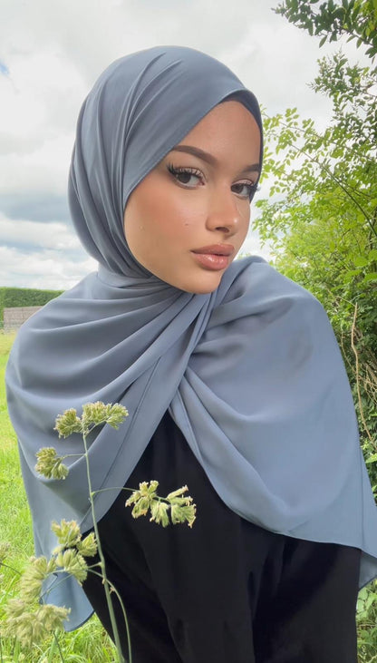 Hijab Express Anti glisse Soie de Médine – Set complet Élégance Premium XL – Concept inédit - Divers couleurs