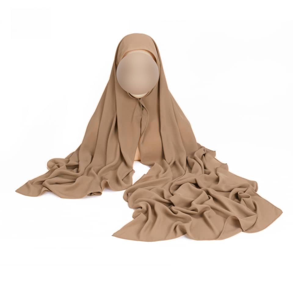 Hijab Express Anti glisse Soie de Médine – Set complet Élégance Premium XL – Concept inédit - Divers couleurs
