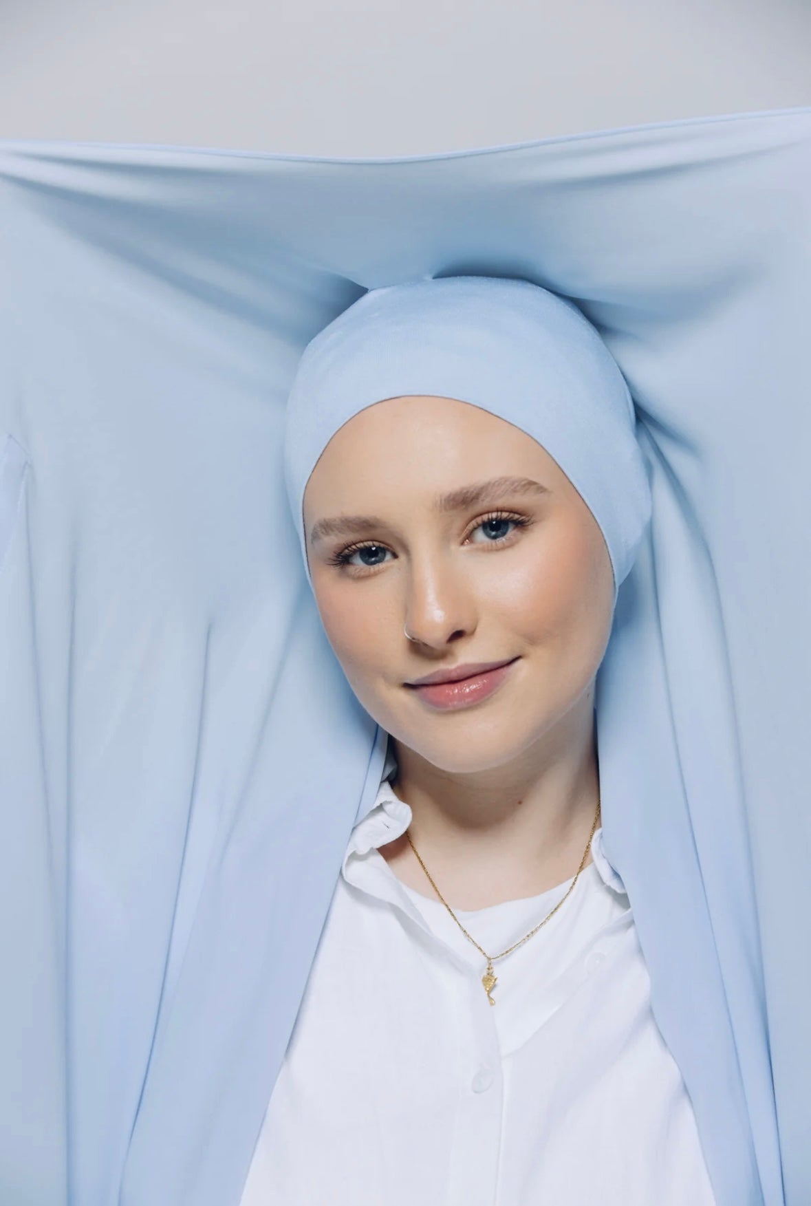 Hijab Premium Express ― Bleu Ciel