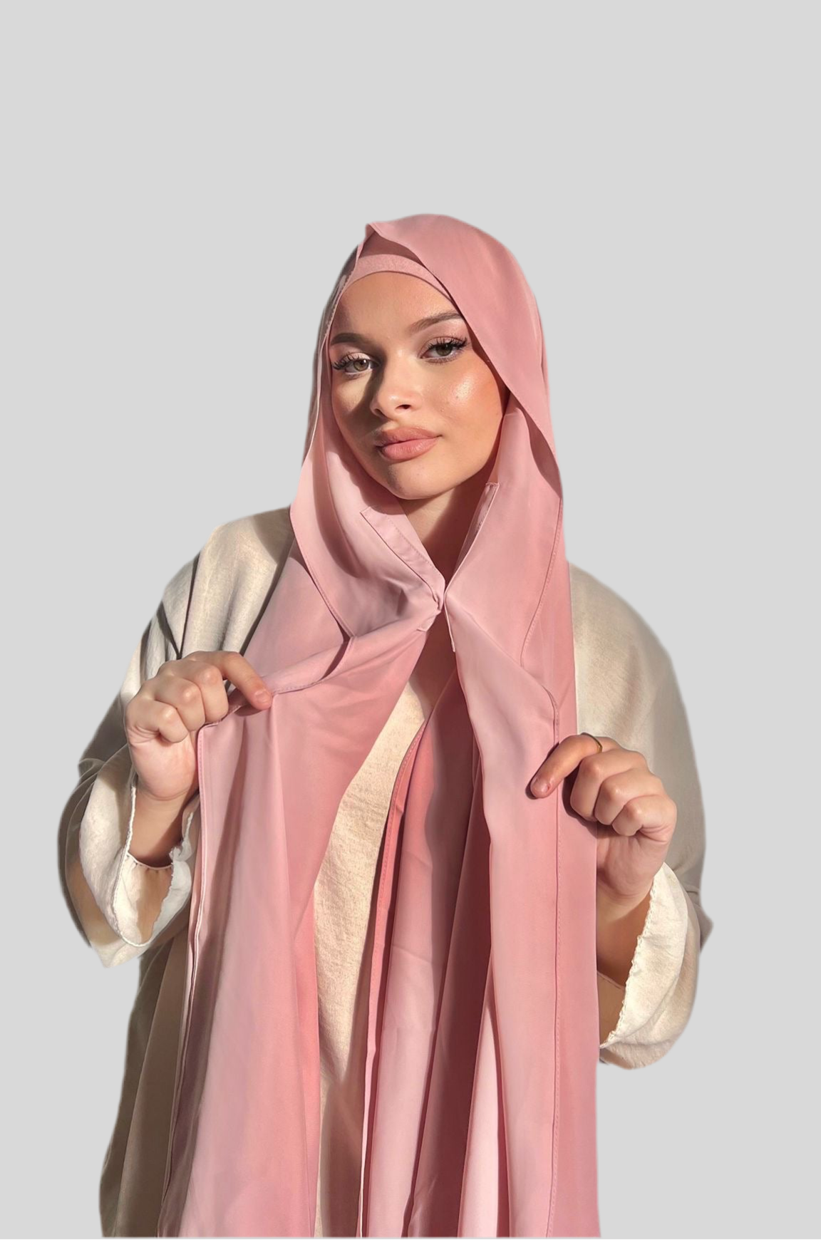 Hijab Express Anti glisse Soie de Médine – Set complet Élégance Premium XL – Concept inédit - Divers couleurs