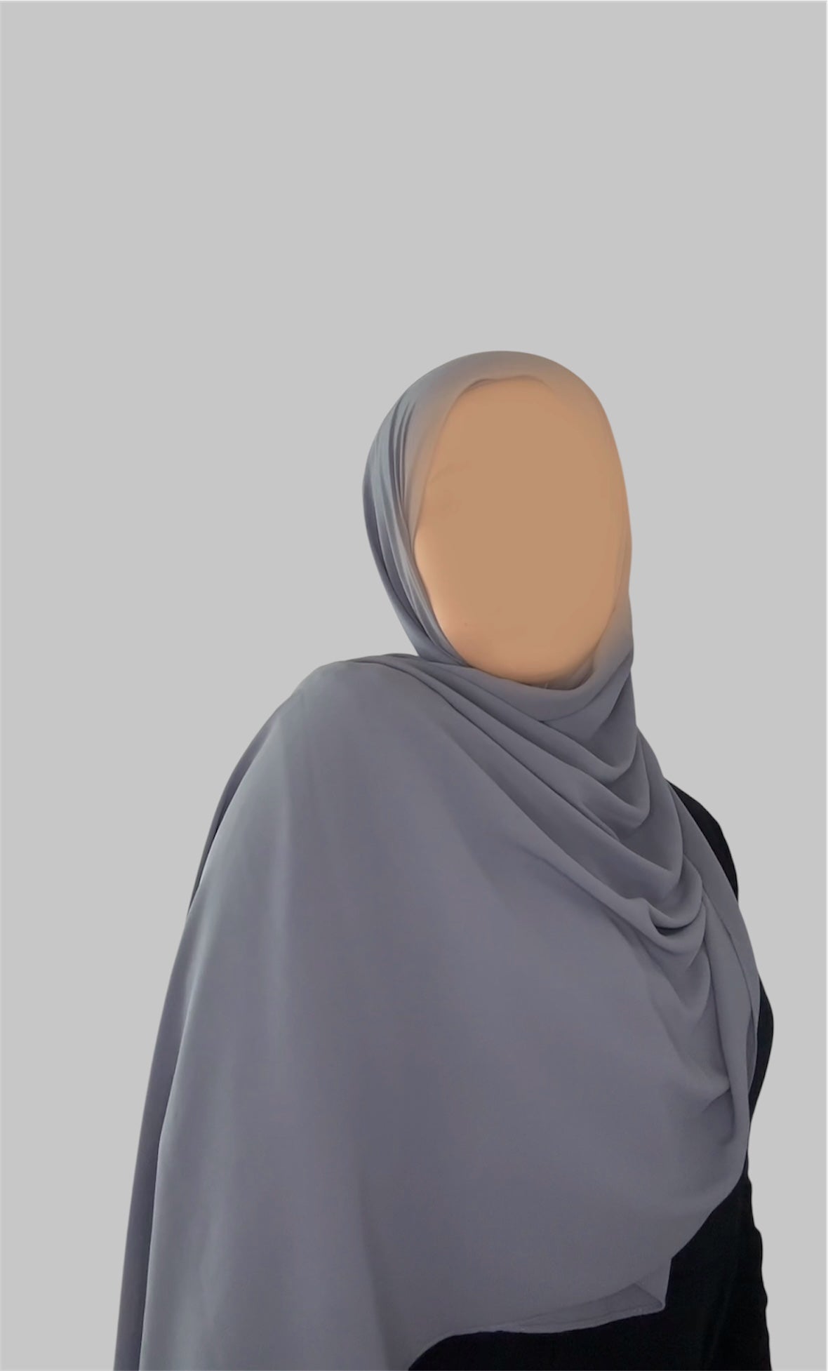 Hijab Express Anti glisse Soie de Médine (Asymétrique) – Set complet Élégance Premium XL – Concept inédit - Divers Couleurs