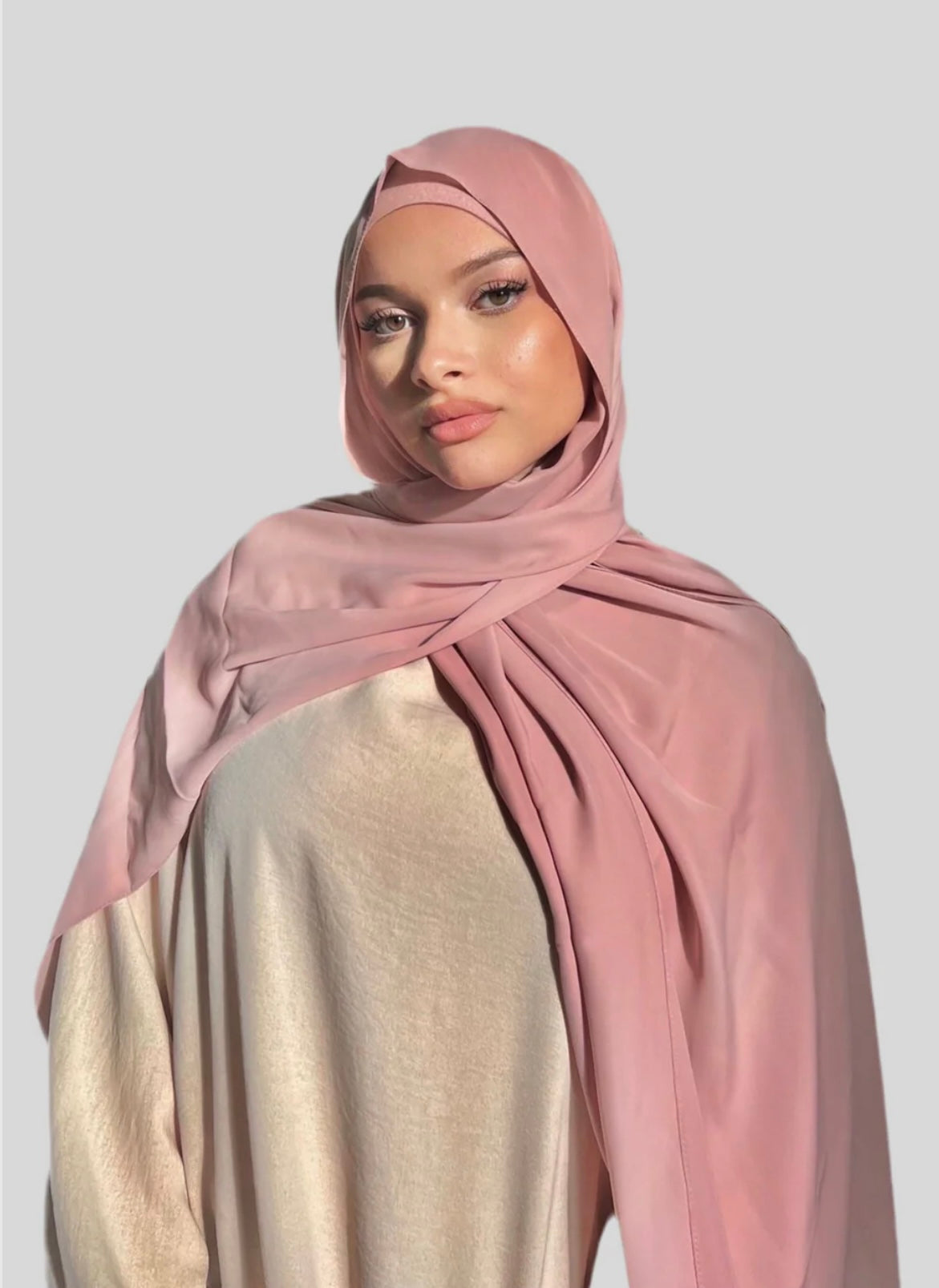 Hijab Express Anti glisse Soie de Médine (Asymétrique) – Set complet Élégance Premium XL – Concept inédit - Divers Couleurs