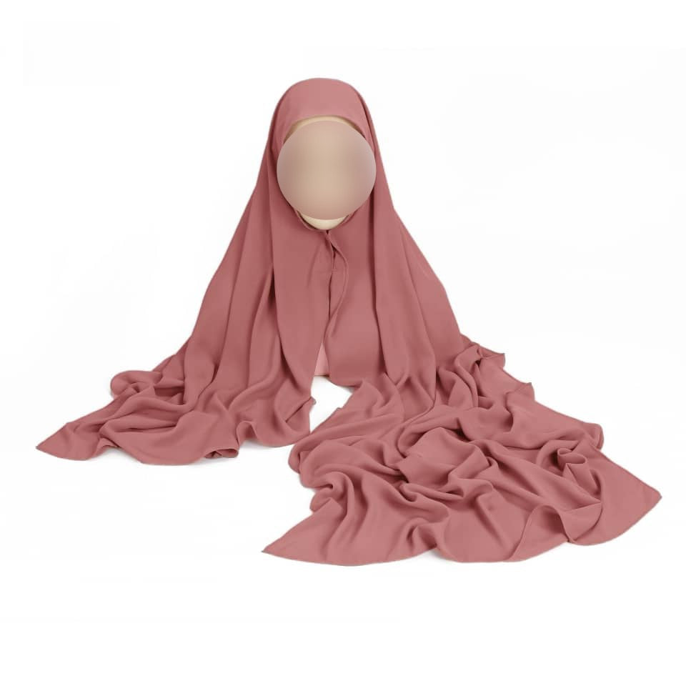 Hijab Express Anti glisse Soie de Médine – Set complet Élégance Premium XL – Concept inédit - Divers couleurs