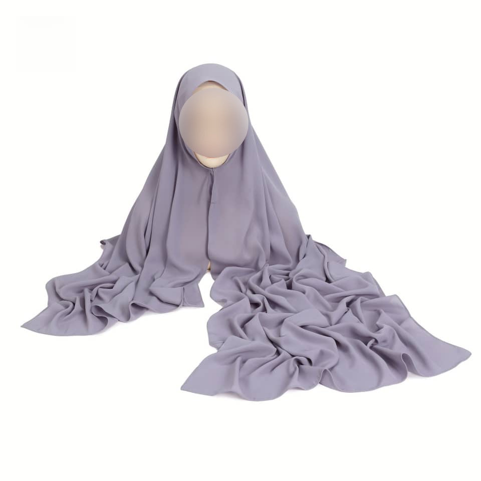 Hijab Express Anti glisse Soie de Médine – Set complet Élégance Premium XL – Concept inédit - Divers couleurs