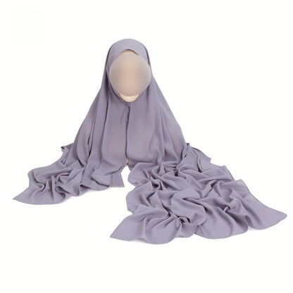 Hijab Express Anti glisse Soie de Médine – Set complet Élégance Premium XL – Concept inédit - Divers couleurs
