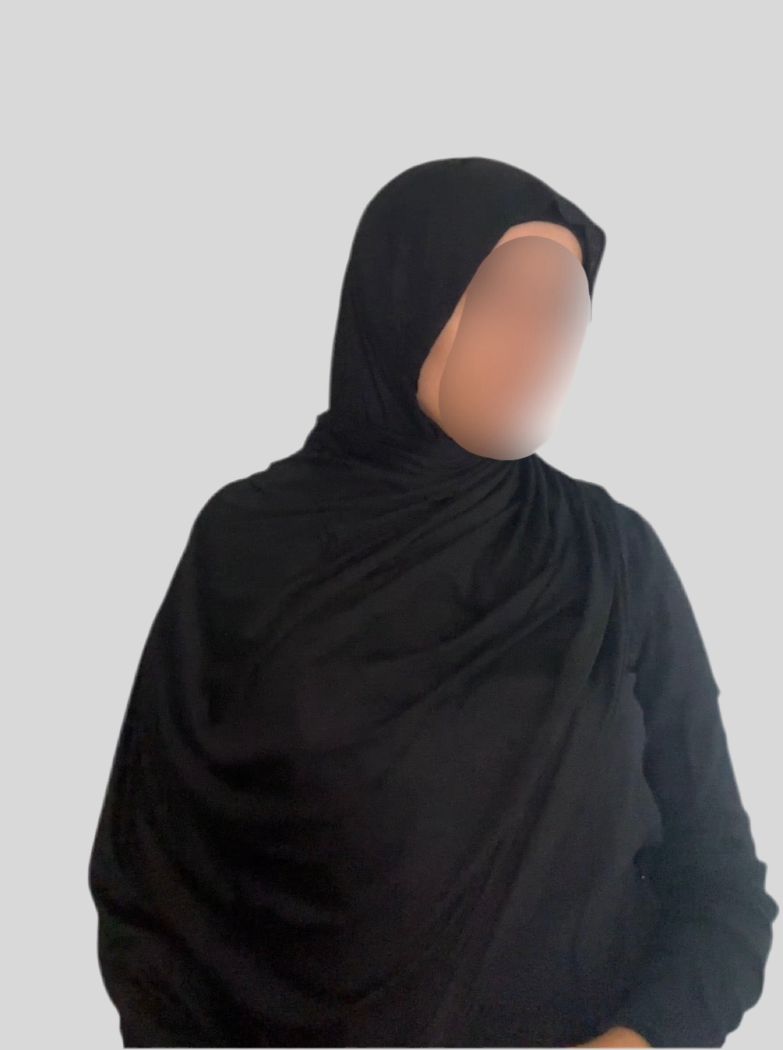 Hijab Express Perfection – Bonnet à Nouer Intérieur Satin + Voile Jersey Coton Modal avec Aimants – Qualité Supérieure XL – Noir