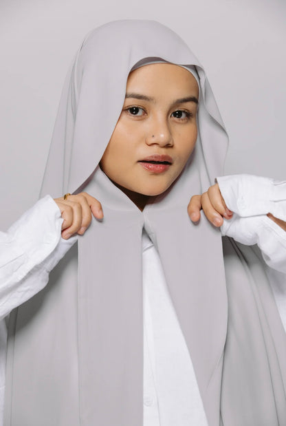 Hijab Premium Express ― Gris Clair