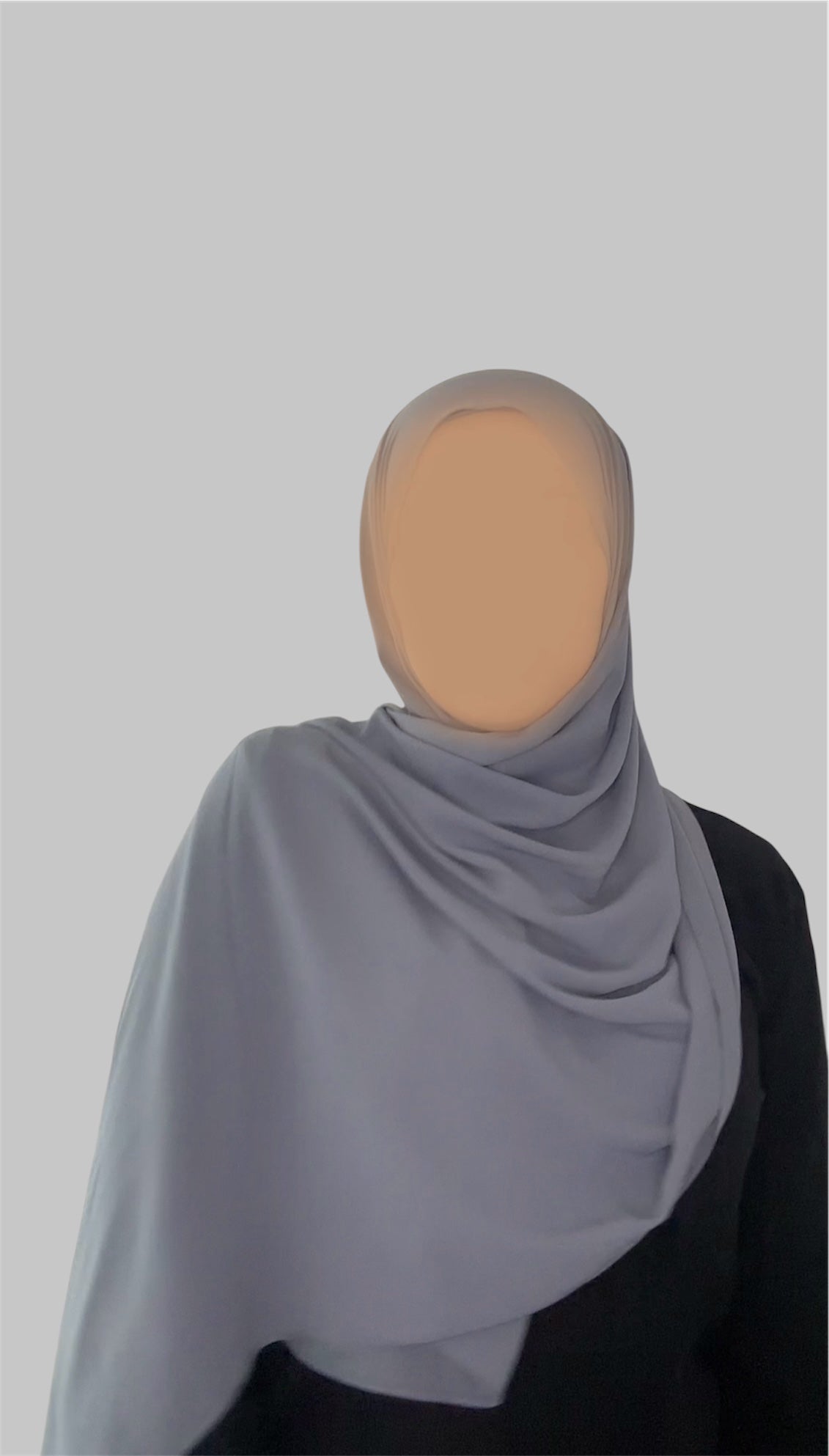 Hijab Express Anti glisse Soie de Médine (Asymétrique) – Set complet Élégance Premium XL – Concept inédit - Divers Couleurs