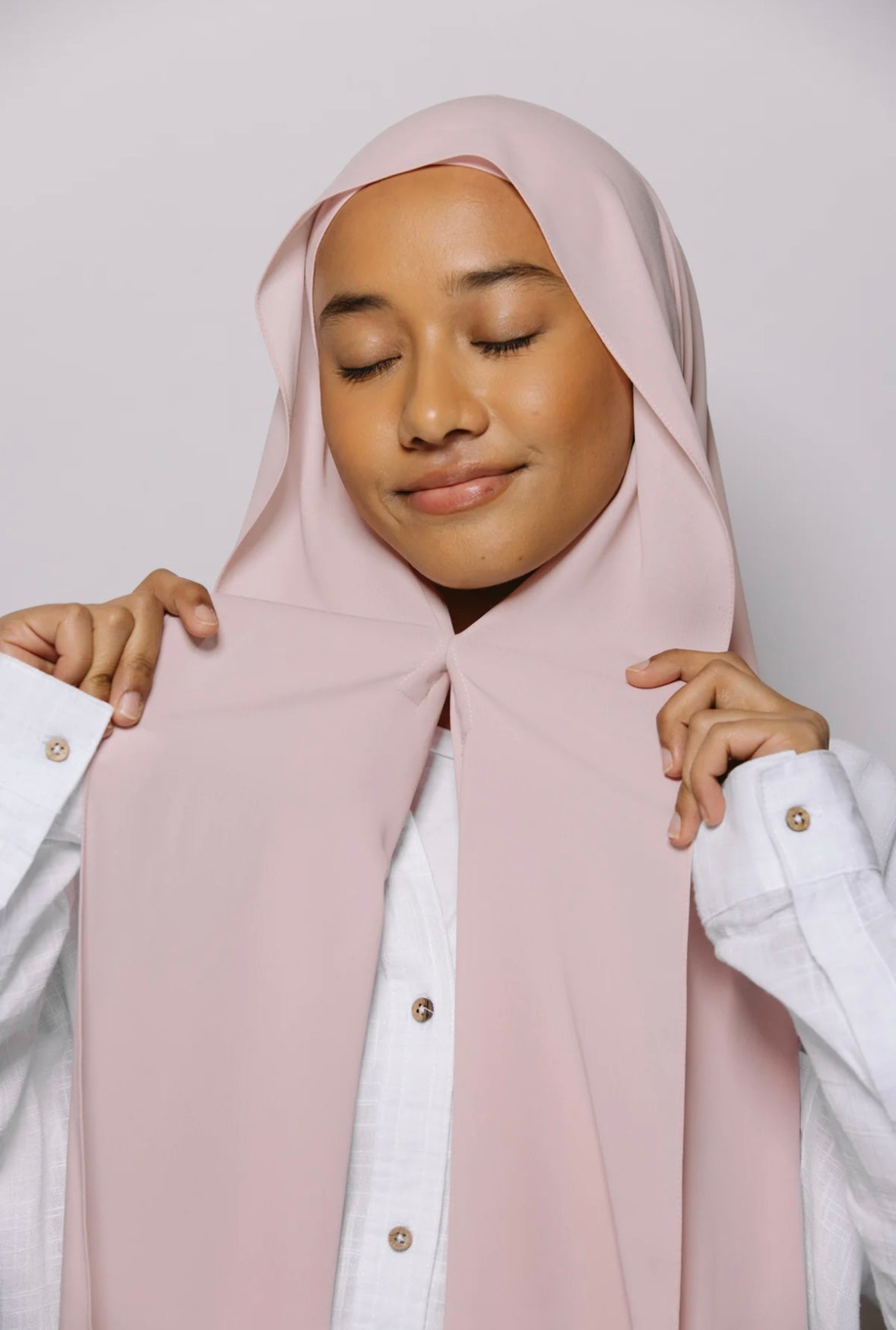 Hijab Premium Express ― Rose Pâle