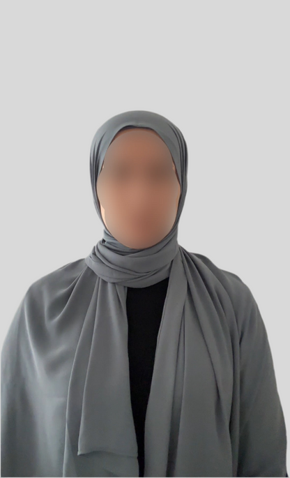 Hijab Express Anti glisse Soie de Médine (Asymétrique) – Set complet Élégance Premium XL – Concept inédit - Divers Couleurs