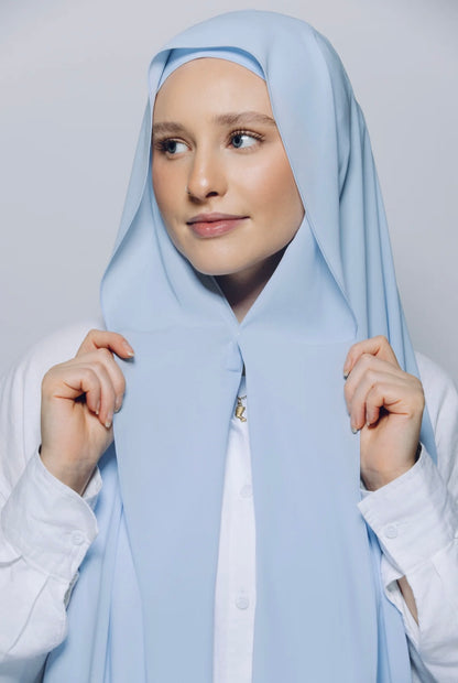 Hijab Premium Express ― Bleu Ciel