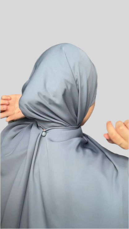 Hijab Express Anti glisse Soie de Médine – Set complet Élégance Premium XL – Concept inédit - Divers couleurs