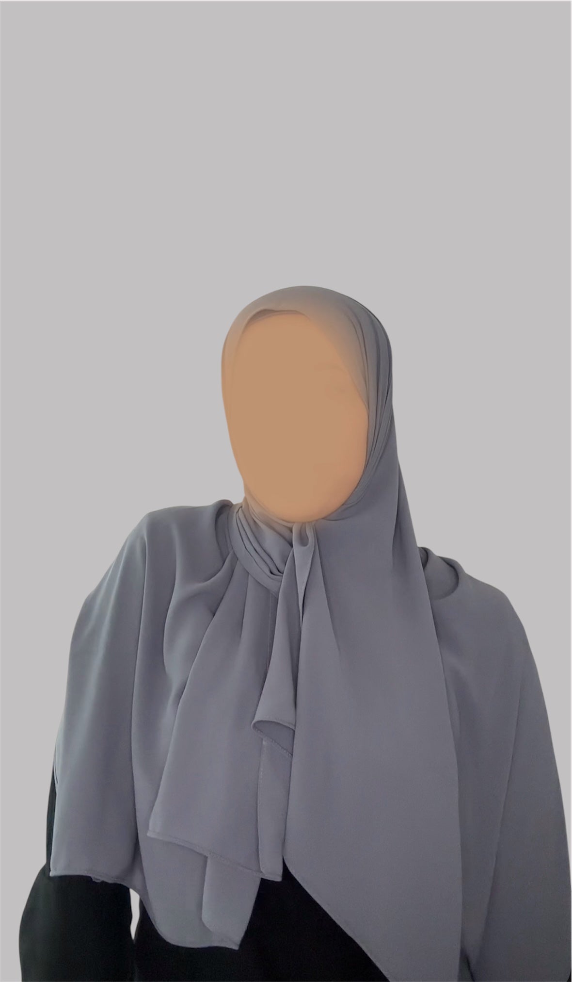 Hijab Express Anti glisse Soie de Médine (Asymétrique) – Set complet Élégance Premium XL – Concept inédit - Divers Couleurs