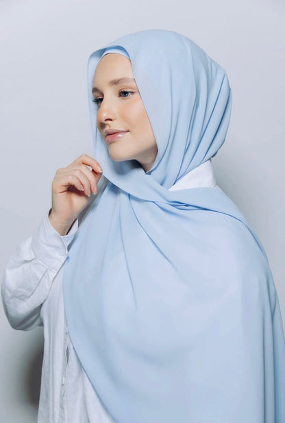 Hijab Premium Express ― Bleu Ciel