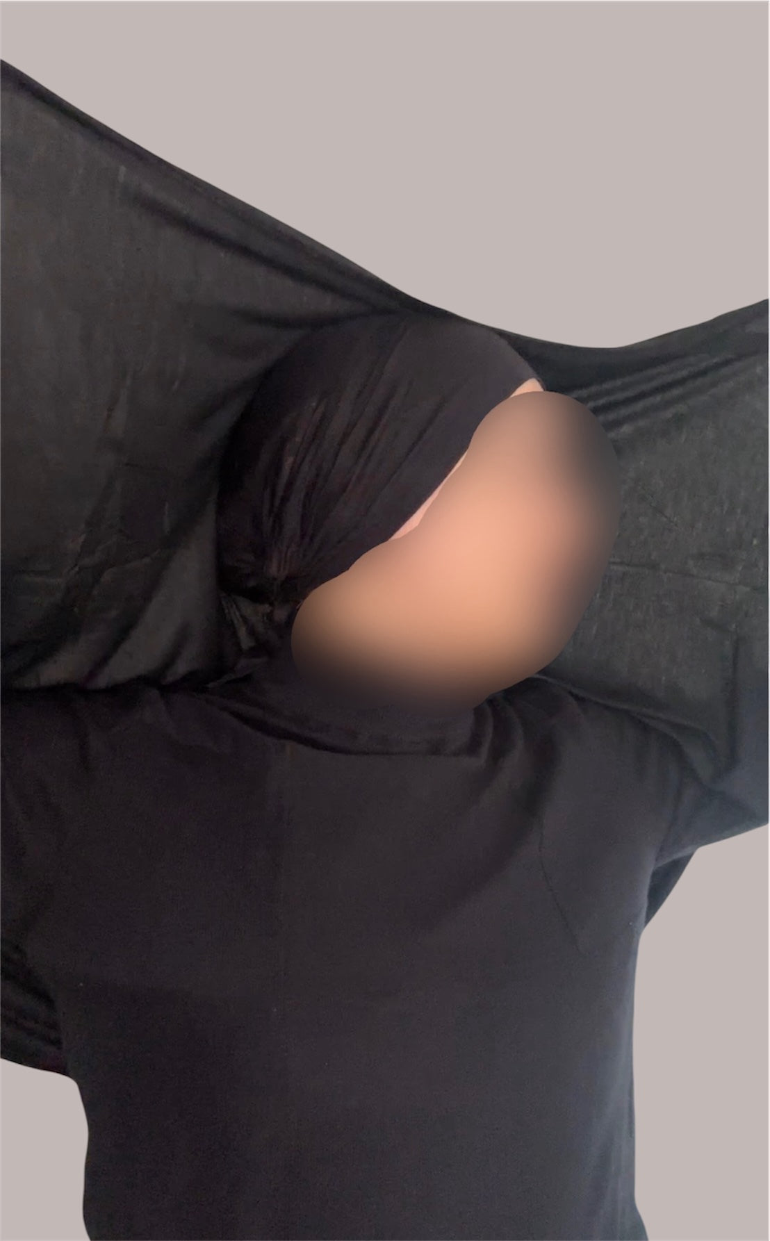Hijab Express Perfection – Bonnet à Nouer Intérieur Satin + Voile Jersey Coton Modal avec Aimants – Qualité Supérieure XL – Noir