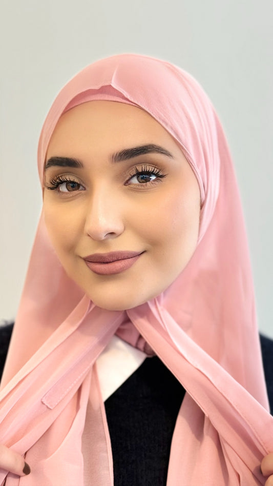 Hijab Premium Express Intégral - Rose