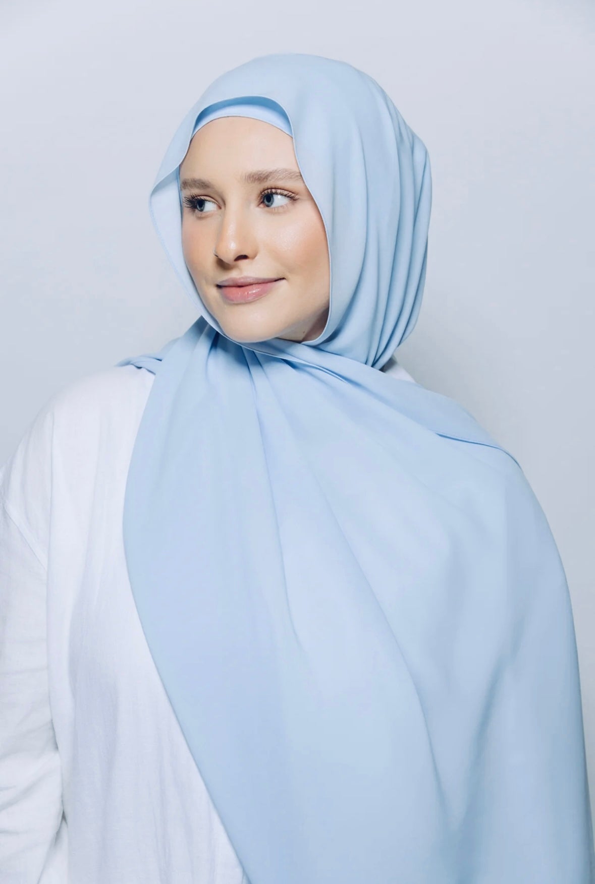 Hijab Premium Express ― Bleu Ciel