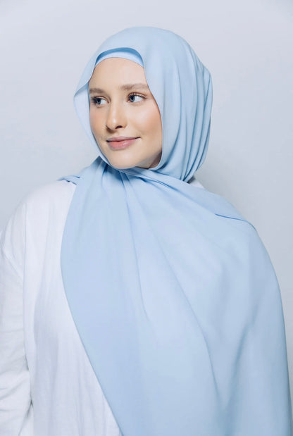 Hijab Premium Express ― Bleu Ciel